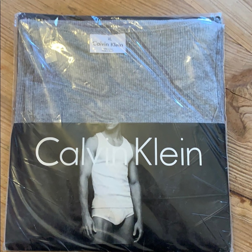 Lot of 9 Calvin Klein classic rib tanks XL